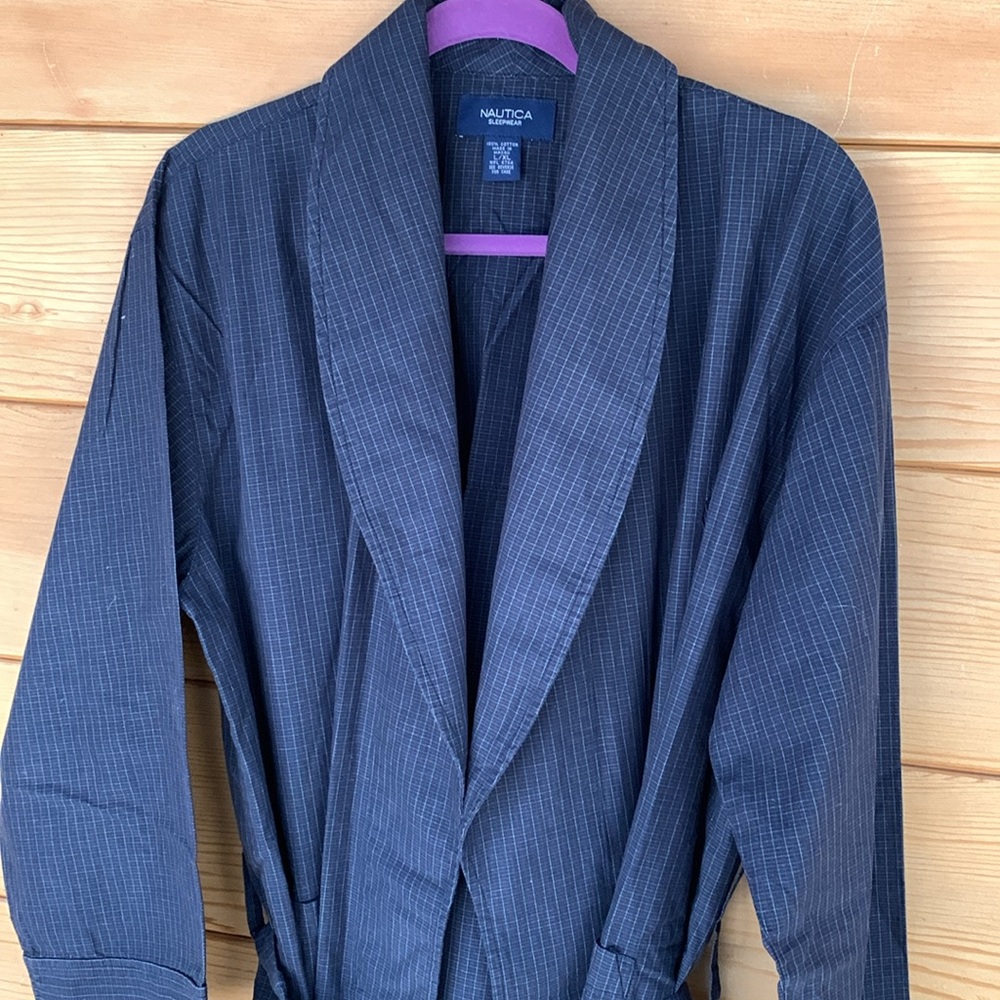 Men’s Nautica Sleepwear Woven Cotton Bathrobe